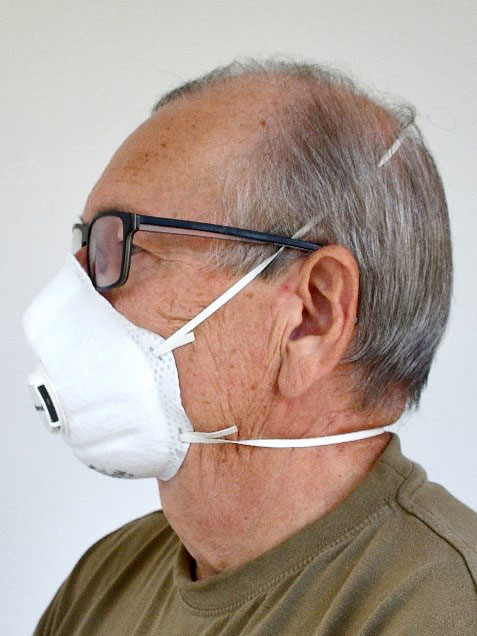 Information om skydd mot coronavirusinfektion: ansiktsmasker, mun 