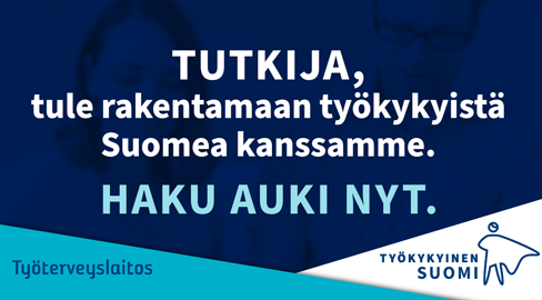 Työkykyinen Suomi tutkijarekrytointi