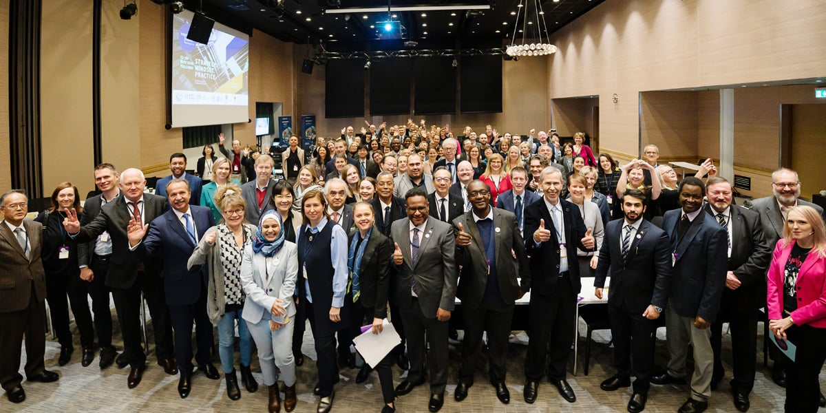 Vision Zero Summit audience in a group photo